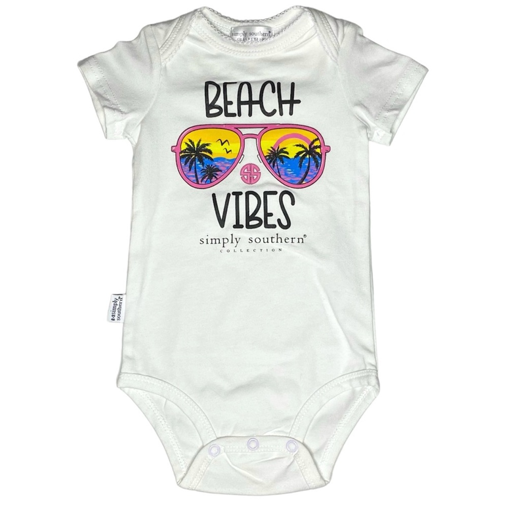 NEW Simply Southern Beach Vibes Bodysuit Size 0-6M